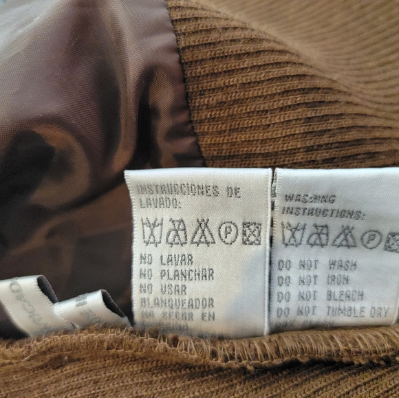 PAPARAZZI By Biz Faux Suede Embroidered Sherpa Fur Lined Vest Jacket SZ Large - Picture 13 of 14